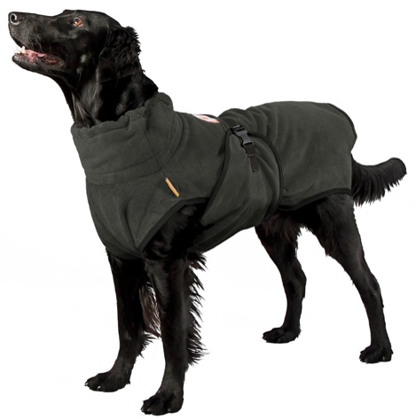 SuperfurDogs Bademantel Chillcoat antrazith Größe M