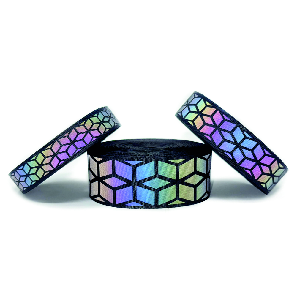 Verstellbare Leine Soft Rainbow Reflect