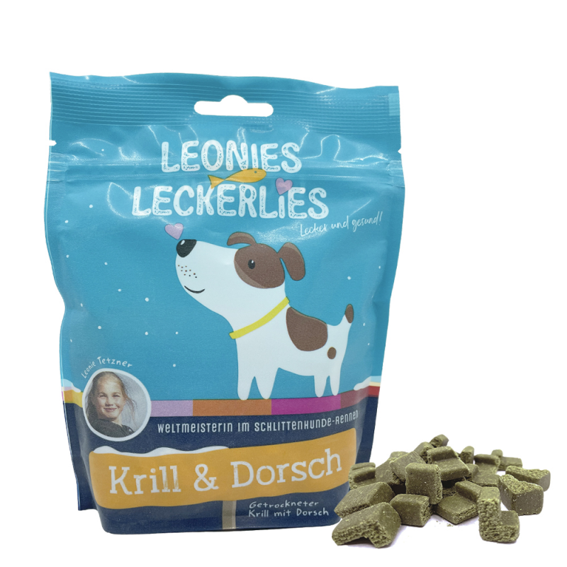 Leonies Leckerlis Krill & Dorsch Hundesnacks 125g von ICEPAW