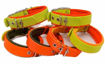 Biothane Halsband mit Softshell Polsterung