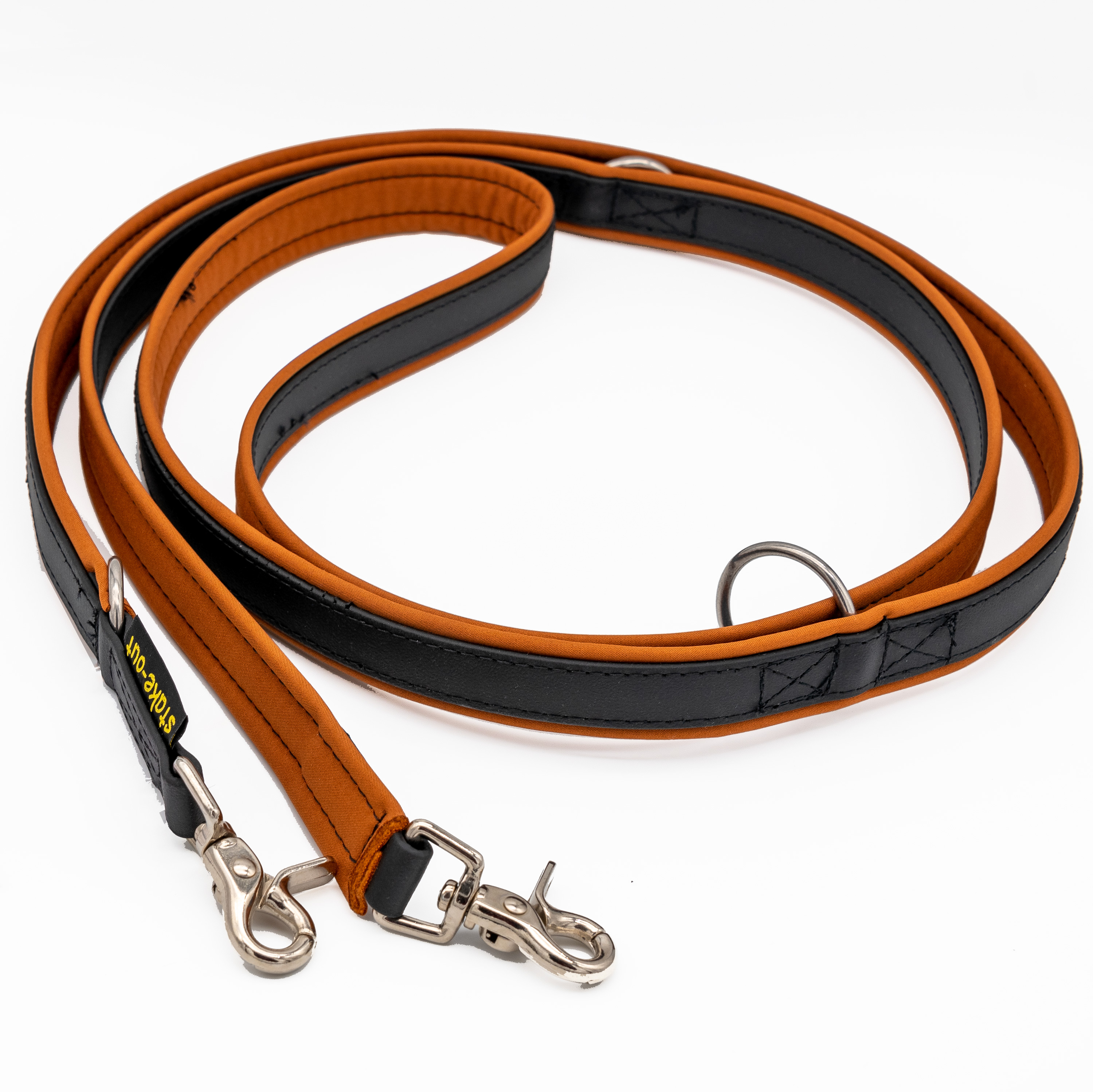 Softshell-Innenpolsterung einer Biothane Führleine – Nahaufnahme