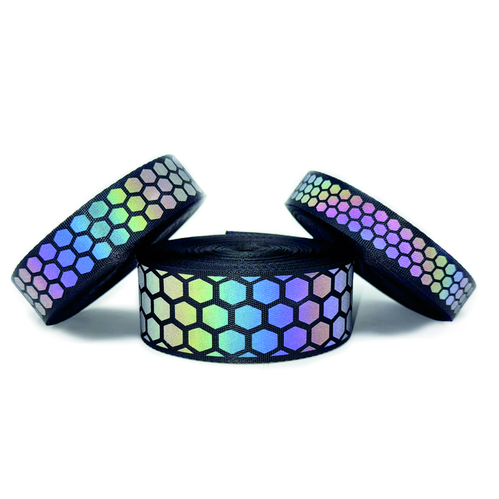 Verstellbare Leine Soft Rainbow Reflect