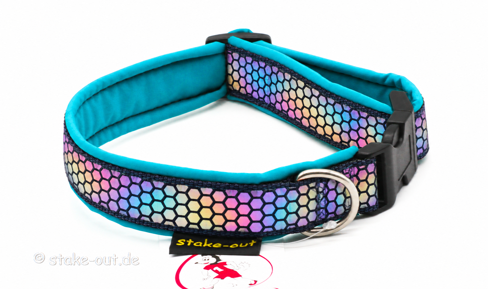Soft Klickhalsband Rainbow Reflect