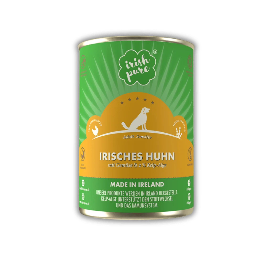 Irish Pure Nassfutter Freiland-Huhn | Single Protein | 390 g getreidefrei