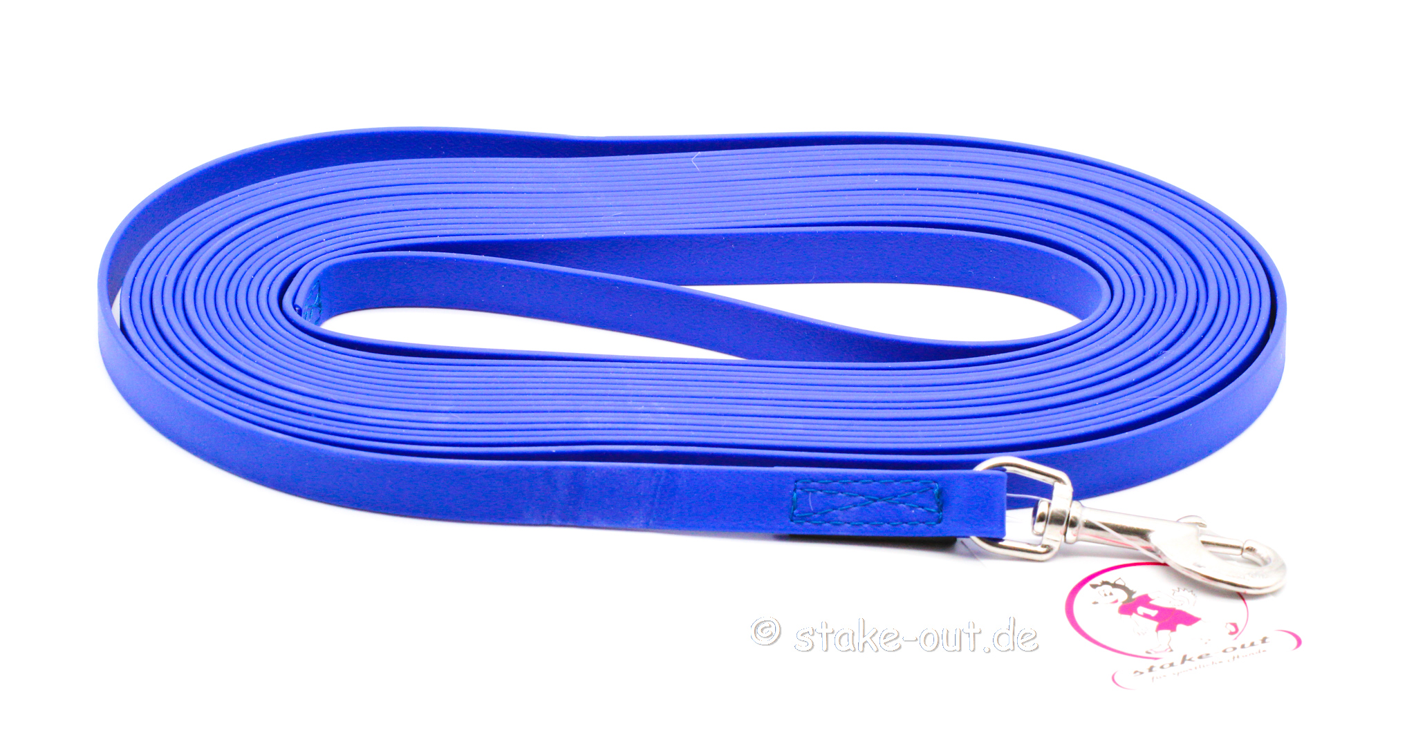 Schleppleine 5 m aus Biothane, Farbe Blau – ideal für Hundetraining & Rückrufübungen