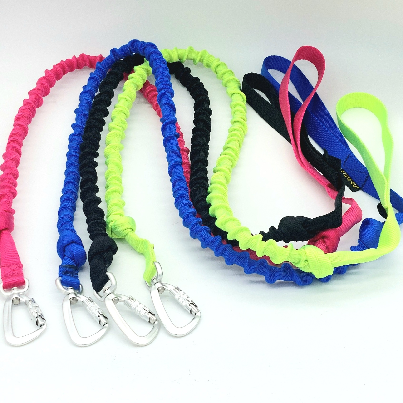 Stake-Out Bungee Leine 1,30–1,90 m in Mehrfarbig mit Twistlock-Karabiner