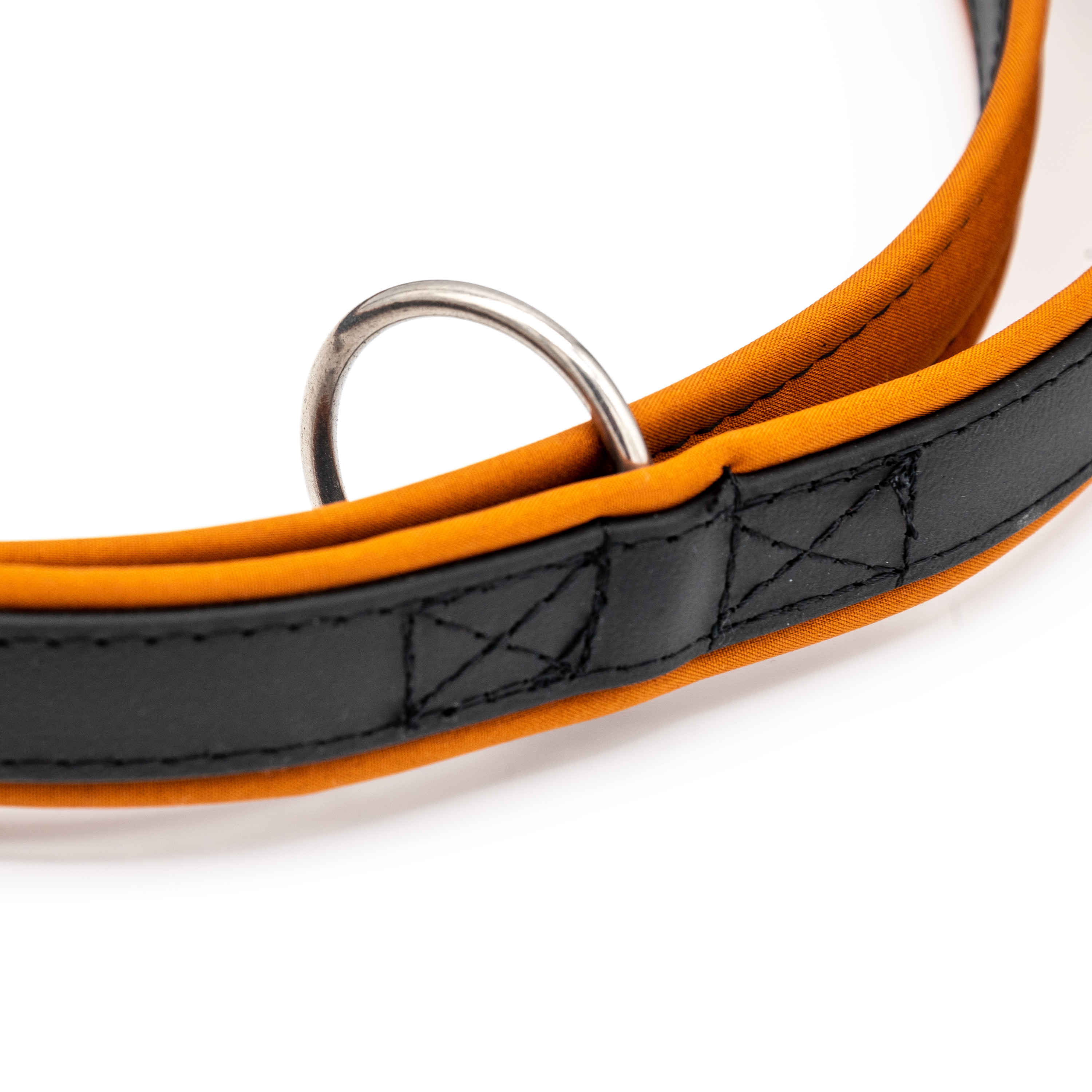 Biothane-Materialstruktur mit Softshell-Polsterung – Nahaufnahme