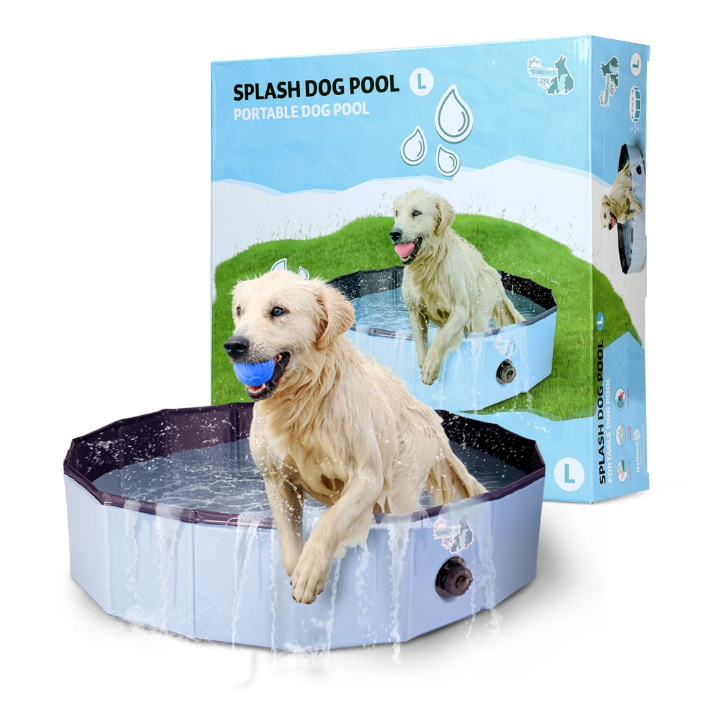 Splash Dog Pool in Blau – robuster Hundepool für Abkühlung und Wasserspaß an heißen Tagen