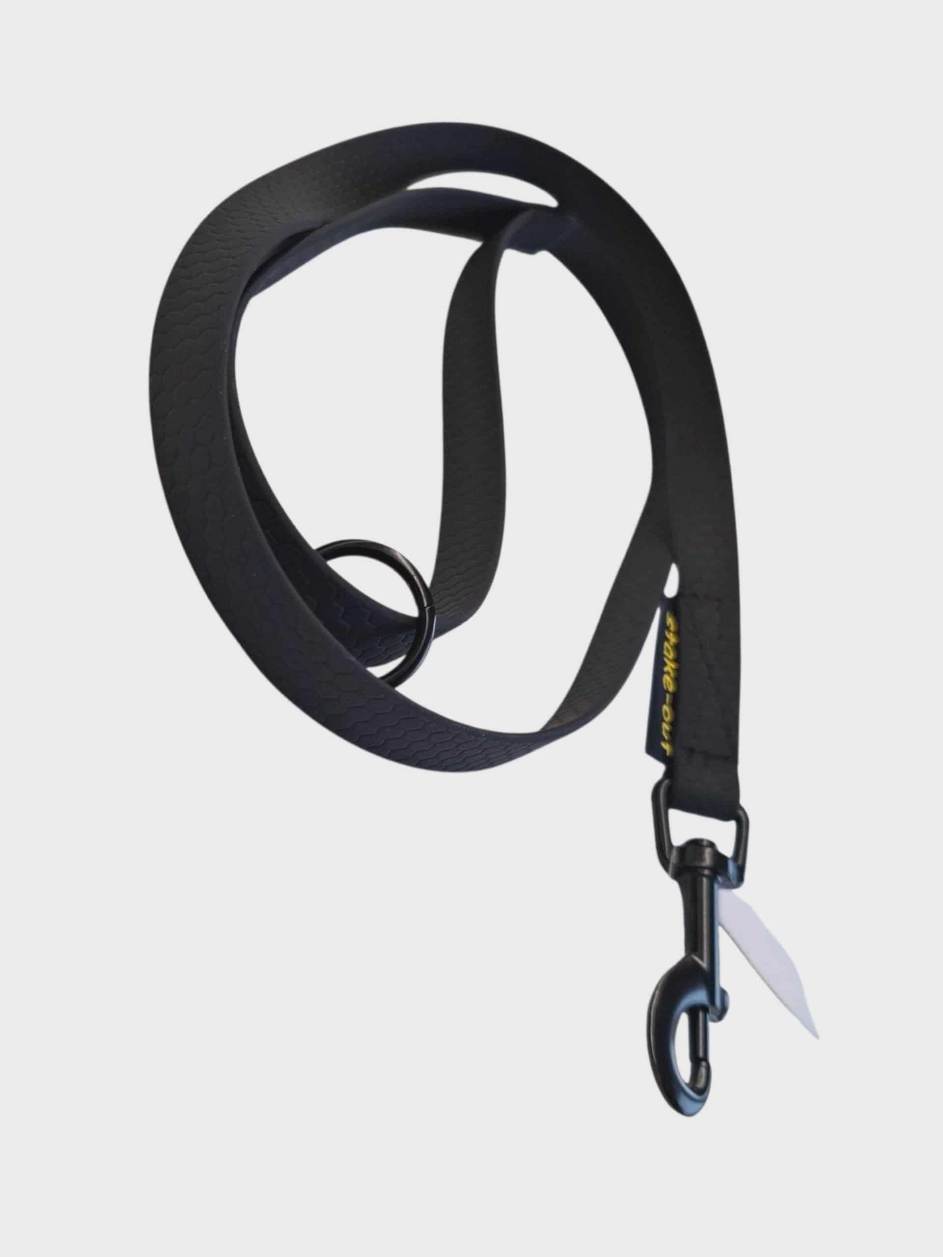 Führleine Hexa in Schwarz aus Hexagurtband