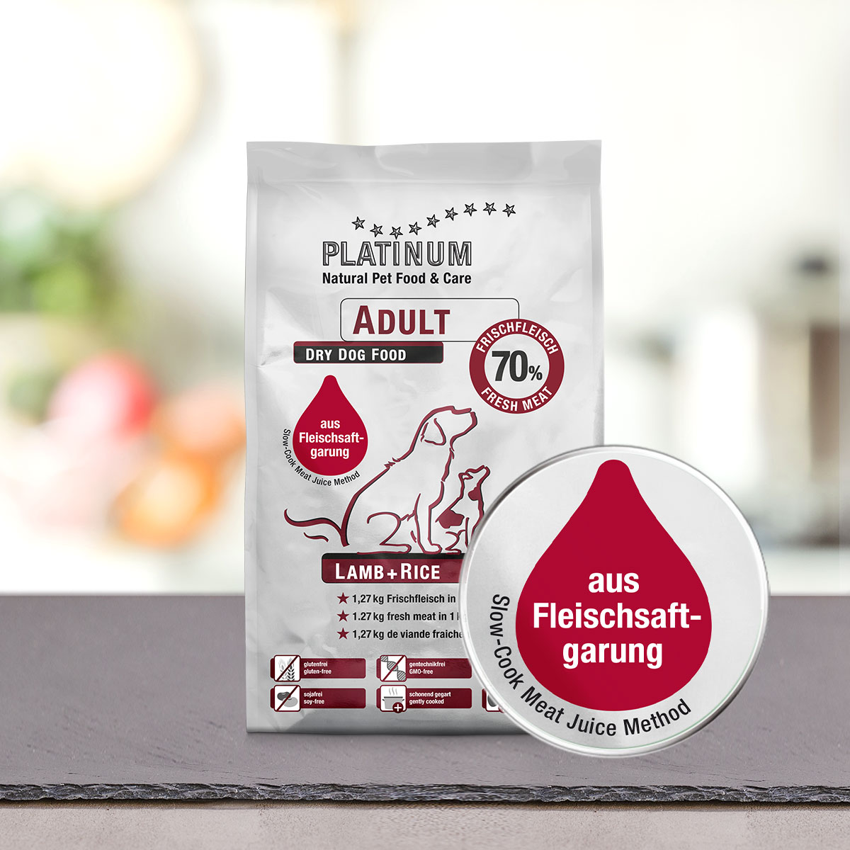 Platinum Adult Lamb & Rice Premium Hundefutter mit Qualitätssiegel