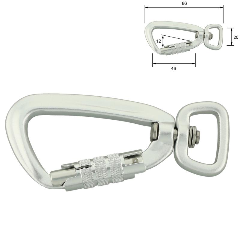 Aluminiumsicherheitskarabiner