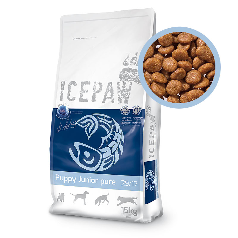 ICEPAW Puppy Junior Pure 14 kg Welpenfutter mit Hering & Reis