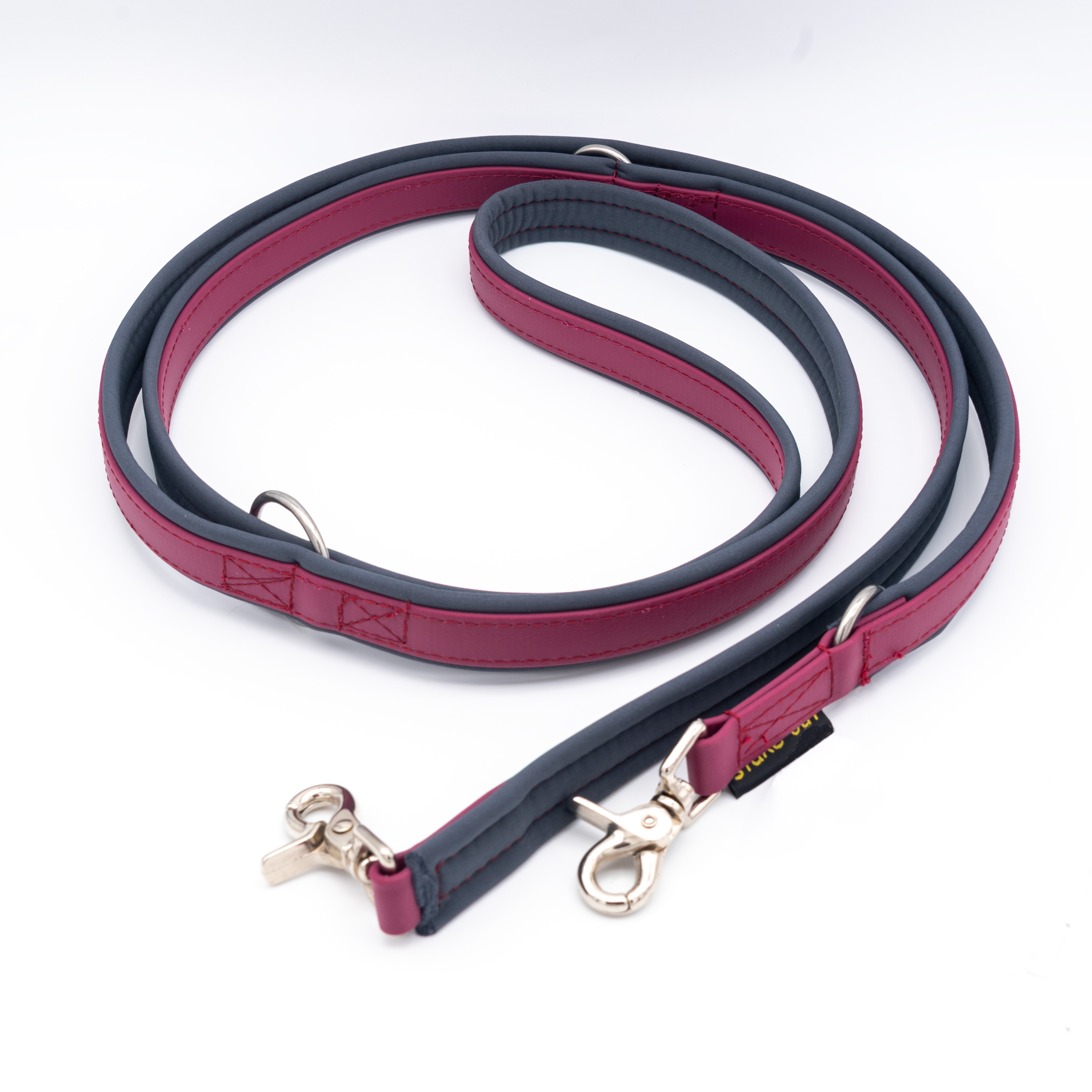 biothane-fuehrleine-softshell-rot-schwarz-250cm