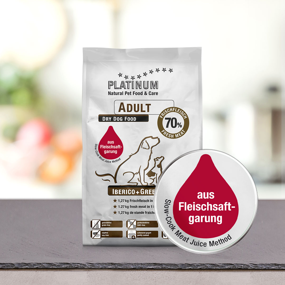 Platinum Adult Iberico & Greens mit Qualitätssiegel