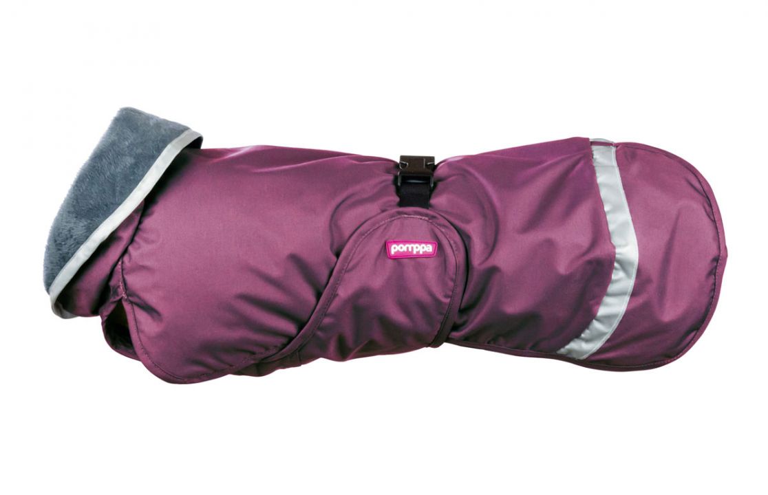 Pomppa Kevyt Regenmantel pflaume 70cm Rückenlänge