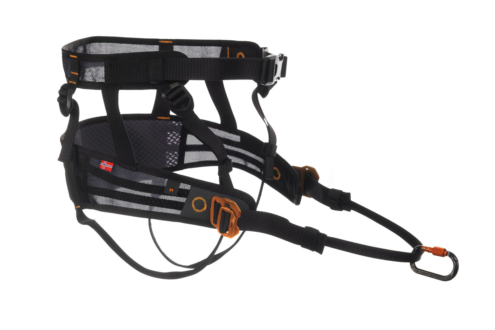 laufguertel für canicross in schwarz mit verstellbaren gurten und karabiner
