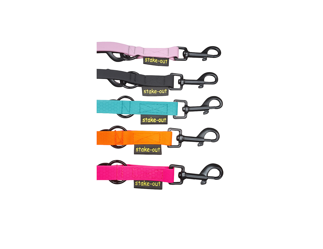 Wetterfeste Leinen aus Hexa– ideal als Alltags- oder Trainingsleine. Reißfest, schmutzabweisend und einfach zu reinigen. In unterschiedlichen Längen und Farben verfügbar.