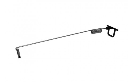 Bikeantenne aus Metall mit Feder und Halterung zur Befestigung am Fahrrad für sicheren Zughundesport