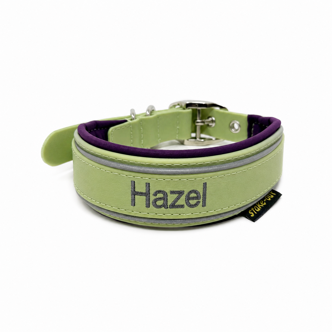 PawTex Double Reflekt Gürtelhalsband - bestickt