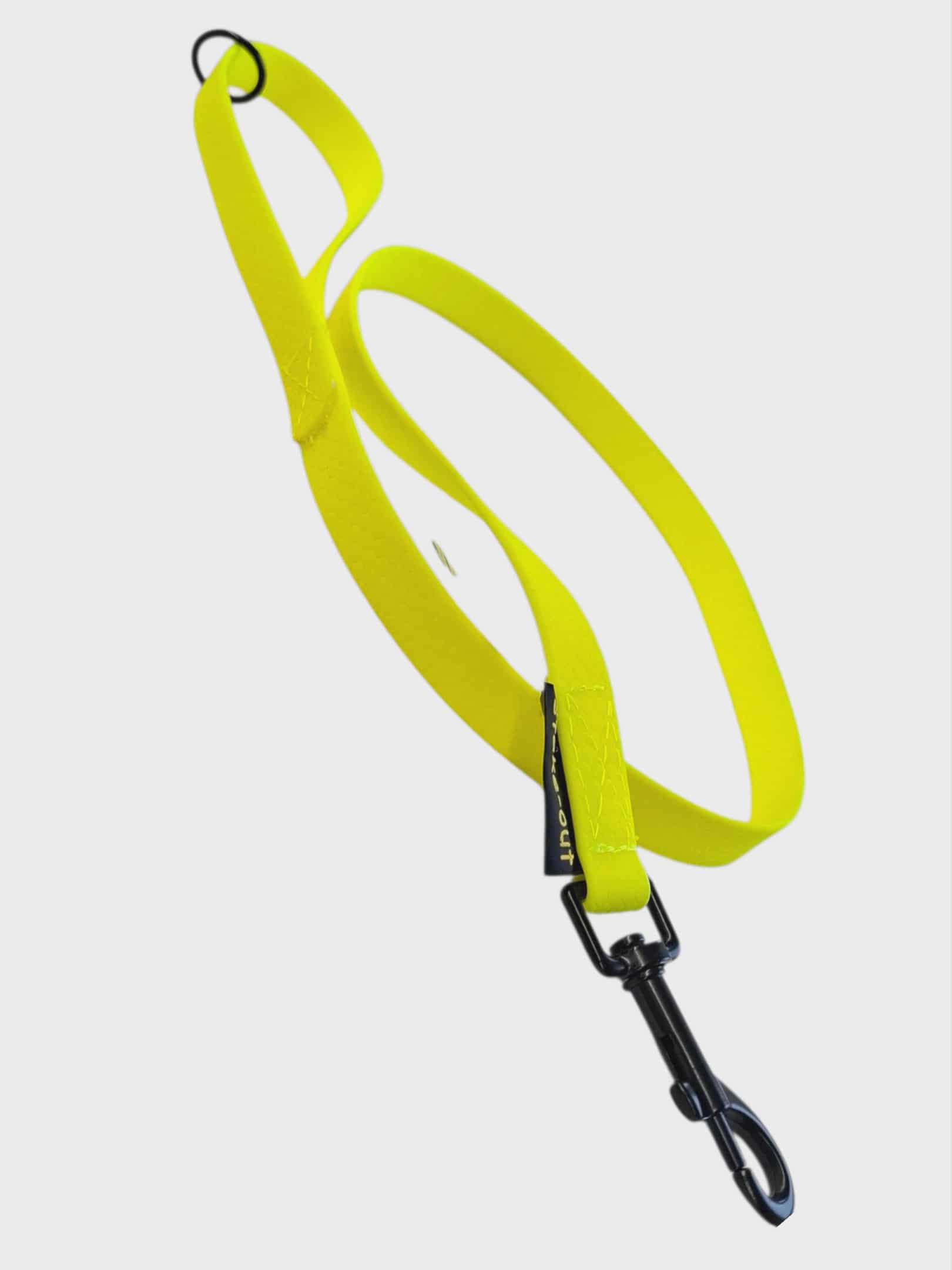 Führleine Hexa in Neongelb aus Hexagurtband