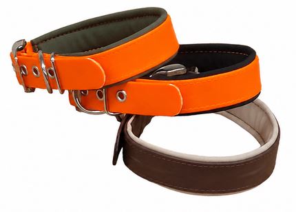 Biothane Halsband mit Softshell Polsterung