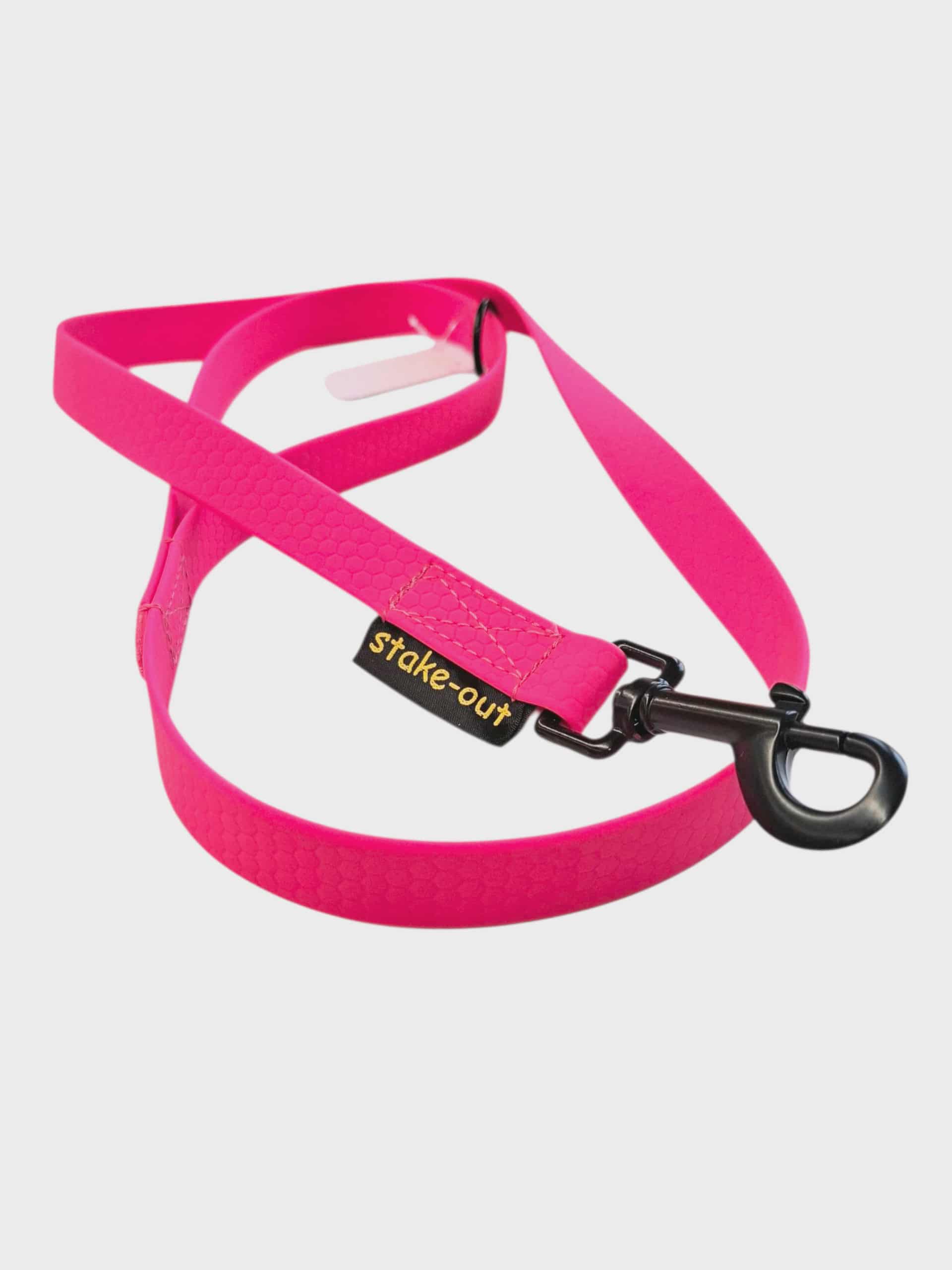 Führleine Hexa in Neonpink aus Hexagurtband