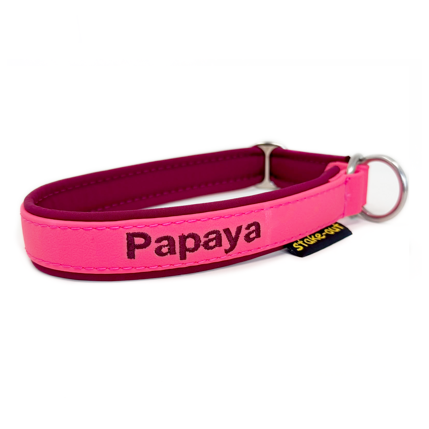 PawTex Zugstopp- Halsband - bestickt