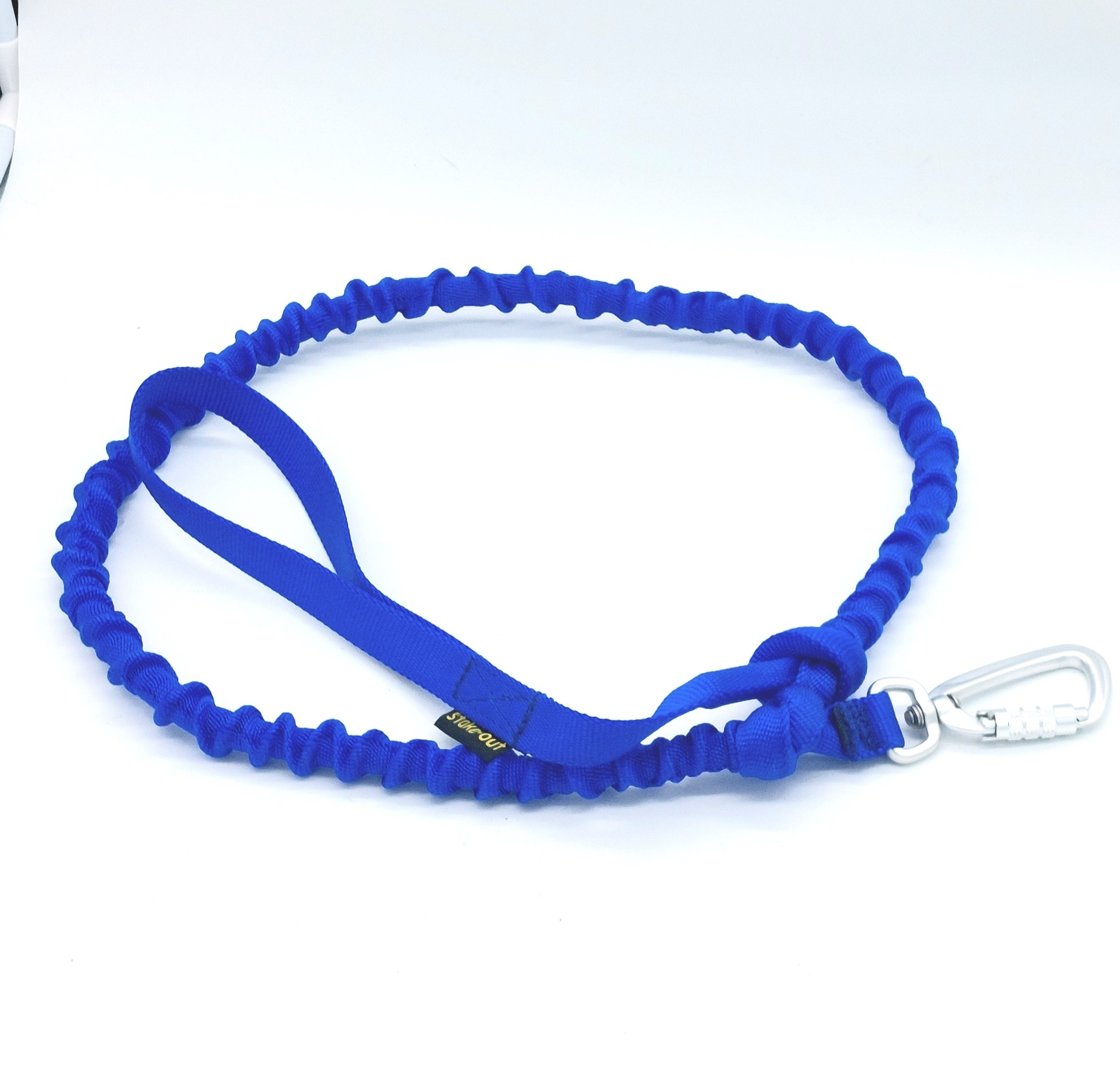 Stake-Out Bungee Leine 1,30–1,90 m in Blau mit Twistlock-Karabiner