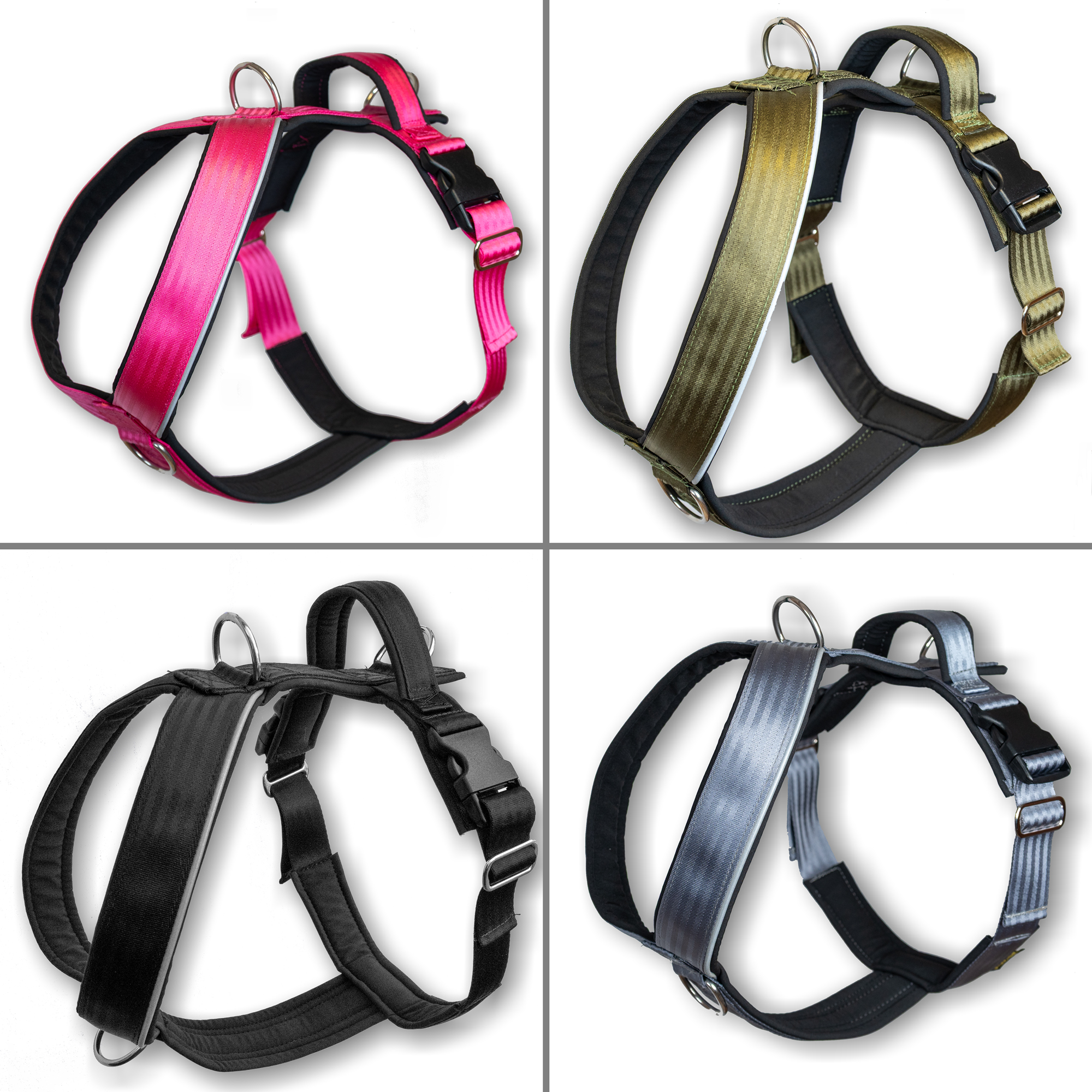 Stake-Out EXTREM Führgeschirre für große Hunde in vier Farben, gepolstert, mit Haltegriff