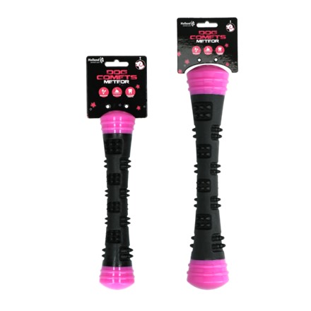 Dog Comets Meteor in Pink – langlebiges Hundespielzeug mit strukturierter Oberfläche zur Zahnpflege