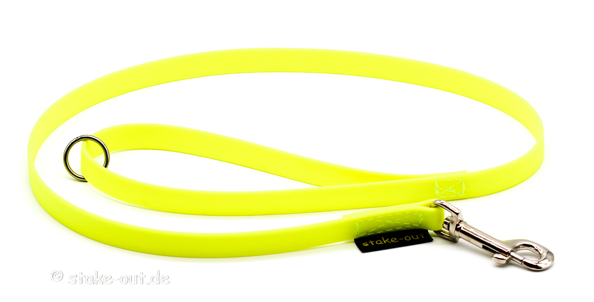 gelb.jpg Biothane Führleine 1m in Neon-Gelb mit Handschlaufe