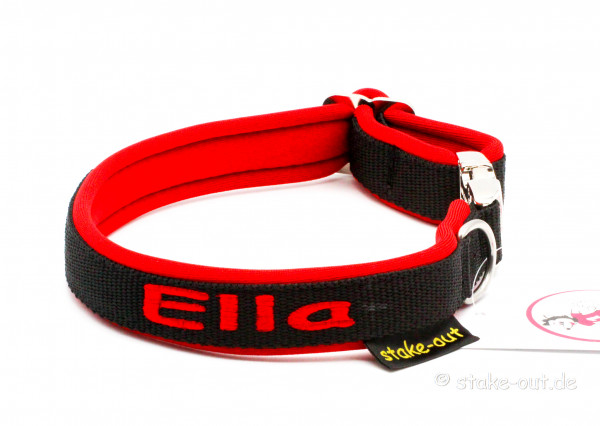 Besticktes Klick Halsband mit Neopren Polsterung
