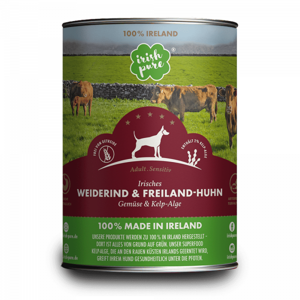 Dose Weiderind & Freiland Huhn mit Gemüse & Kelp Alge 390 g