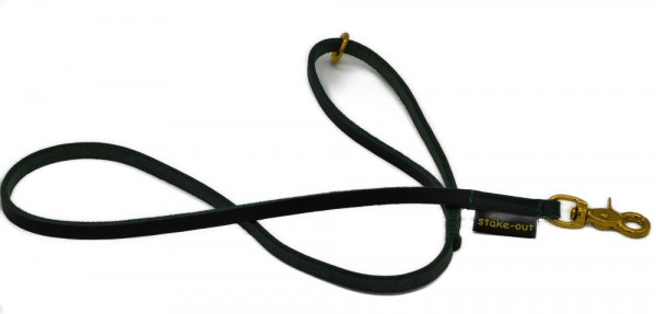 Fettlederleine 1m, waldgrüm 10 mm LL8