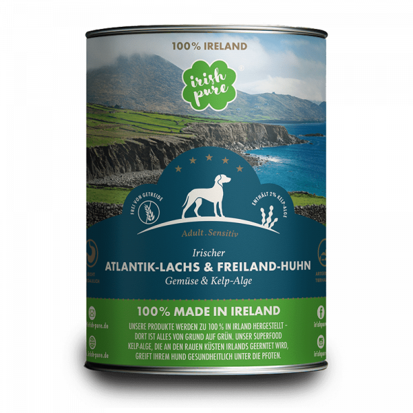 Dose Atlantik Lachs & Freiland Huhn mit Gemüse & Kelp Alge 390 g