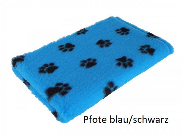 Vetbed blau mit schwarzen Pfoten