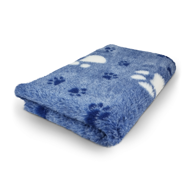 Vetbed große Pfote blau-weiß
