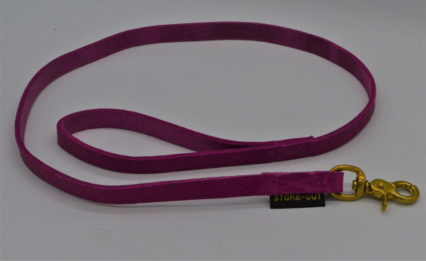 Fettlederleine 1m, pink, (B-Ware) LL